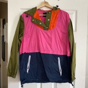 J Crew Esper Color Block Anorak SMALL